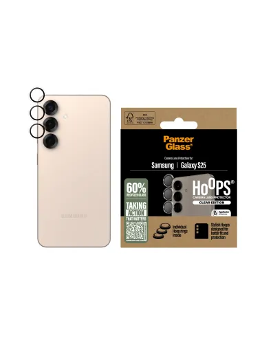 PanzerGlass ® Hoops® Transparent Camera Lens Protector Samsung Galaxy S25 Protector de pantalla 1 pieza(s)