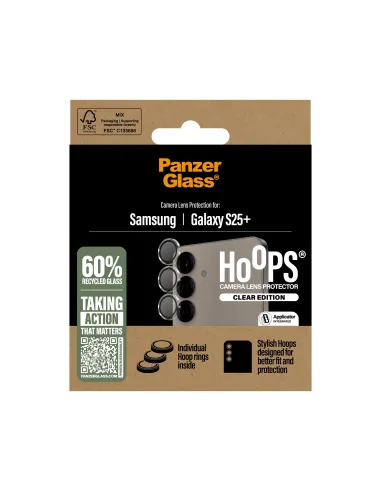 PanzerGlass ® Hoops® Transparent Camera Lens Protector Samsung Galaxy S25+ Protector de pantalla 1 pieza(s)