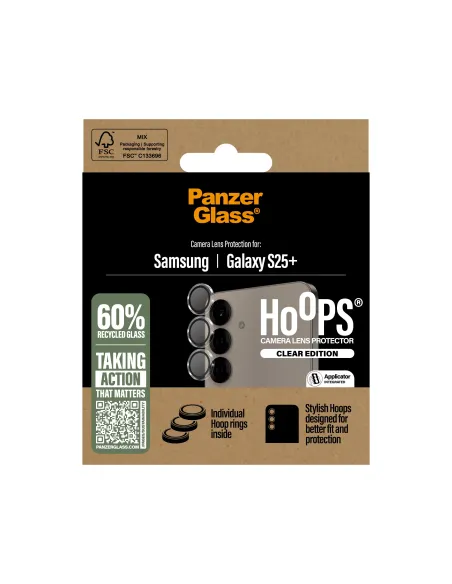 PanzerGlass ® Hoops® Transparent Camera Lens Protector Samsung Galaxy S25+ Protector de pantalla 1 pieza(s)