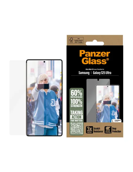 PanzerGlass ® Screen Protector Samsung Galaxy S25 Ultra | Ultra-Wide Fit Protector de pantalla 1 pieza(s)