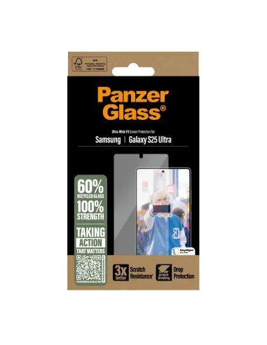PanzerGlass ® Screen Protector Samsung Galaxy S25 Ultra | Ultra-Wide Fit Protector de pantalla 1 pieza(s)