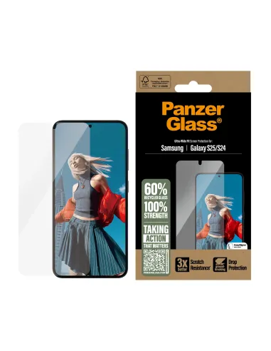 PanzerGlass ® Screen Protector Samsung Galaxy S25 | S24 | Ultra-Wide Fit Protector de pantalla 1 pieza(s)