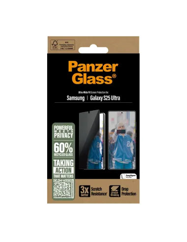 PanzerGlass ® Privacy Screen Protector Samsung Galaxy S25 Ultra | Ultra-Wide Fit Protector de pantalla 1 pieza(s)
