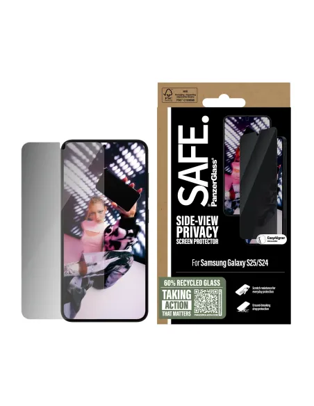 PanzerGlass SAFE. by ® Privacy Screen Protector Samsung Galaxy S25 | S24 | Ultra-Wide Fit Protector de pantalla 1 pieza(s)