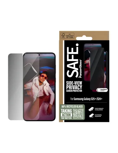 PanzerGlass SAFE. by ® Privacy Screen Protector Samsung Galaxy S25+ | S24+ | Ultra-Wide Fit Protector de pantalla 1 pieza(s)