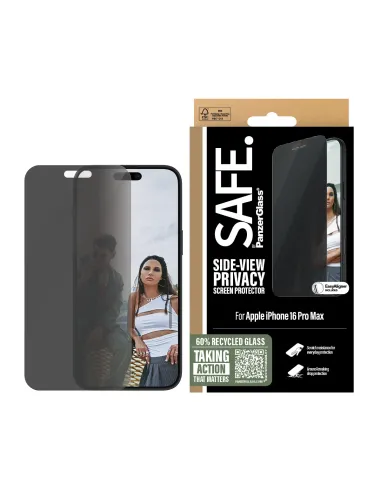 PanzerGlass SAFE. by ® Privacy Screen Protector iPhone 16 Pro Max | Ultra-Wide Fit Protector de pantalla Apple 1 pieza(s)