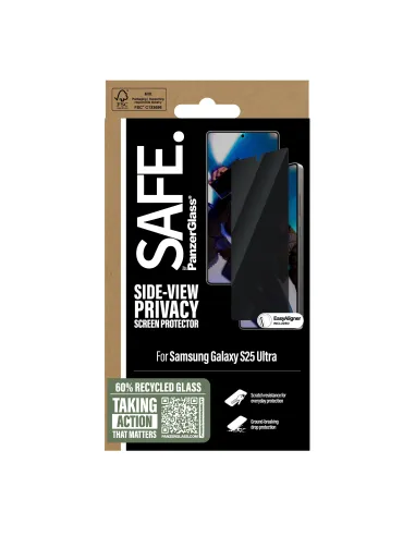PanzerGlass SAFE. by ® Privacy Screen Protector Samsung Galaxy S25 Ultra | Ultra-Wide Fit Protector de pantalla 1 pieza(s)