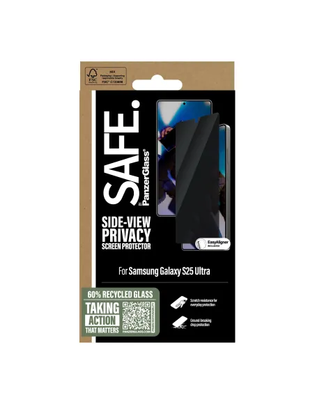 PanzerGlass SAFE. by ® Privacy Screen Protector Samsung Galaxy S25 Ultra | Ultra-Wide Fit Protector de pantalla 1 pieza(s) PanzerGlass SAFE. by ® Privacy Screen Protector Samsung Galaxy S25 Ultra | Ultra-Wide Fit Protector de pantalla 1 pieza(s)