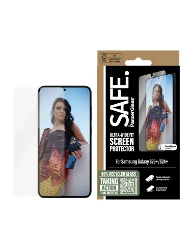PanzerGlass SAFE. by ® Screen Protector Samsung Galaxy S25+ | S24+ | Ultra-Wide Fit w. Aligner Protector de pantalla 1 pieza(s)