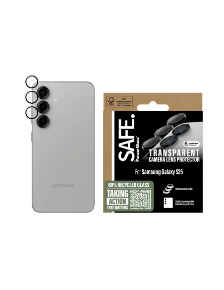PanzerGlass SAFE. by ® Camera Lens Protector Transparent Samsung Galaxy S25 Protector de pantalla 1 pieza(s)