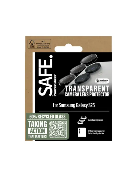 PanzerGlass SAFE. by ® Camera Lens Protector Transparent Samsung Galaxy S25 Protector de pantalla 1 pieza(s)