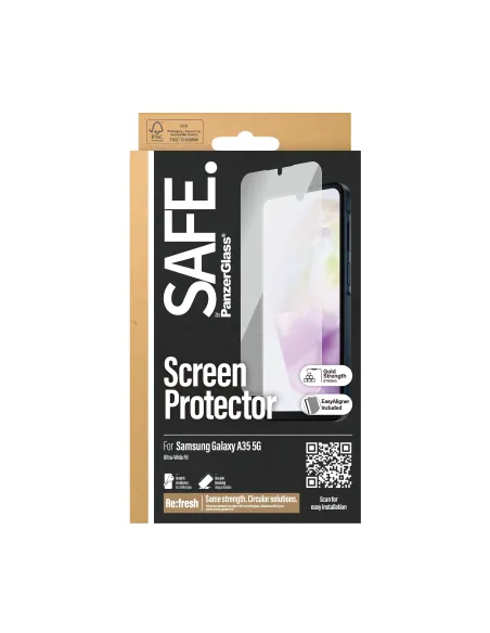 PanzerGlass SAFE. by ® Screen Protector Samsung Galaxy A35 5G | Ultra-Wide Fit w. EasyAligner Protector de pantalla 1 pieza(s)