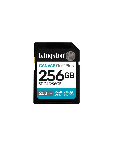Kingston Technology Canvas Go! Plus 256GB SDXC Canvas Go Plus Gen4 200MB s C10 UHS-I U3 V30