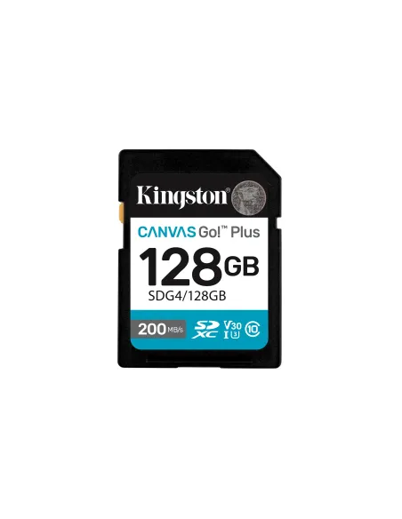 Kingston Technology Canvas Go! Plus 128GB SDXC Canvas Go Plus Gen4 200MB s C10 UHS-I U3 V30