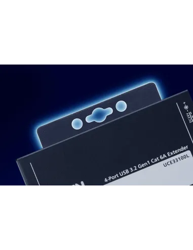 ATEN UCE33100 ampliador de red Transmisor y receptor de red Negro