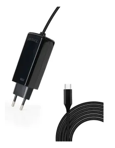 TooQ Cargador de portátil GAN USB-C PD 100W, Negro