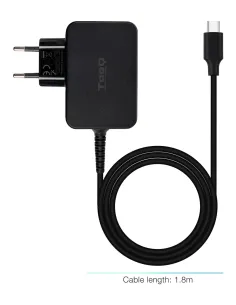 TooQ Cargador de portátil GAN USB-C PD 45W, Negro 2