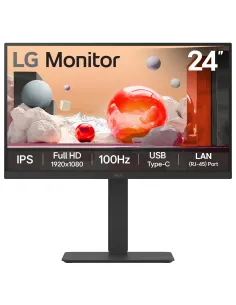 LG 24BA750-B pantalla para PC 60,5 cm (23.8") 1920 x 1080 Pixeles Full HD LCD Negro