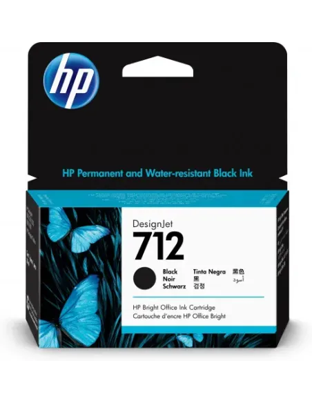 HP Cartucho de Tinta HP DesignJet 712 negro de 38 ml