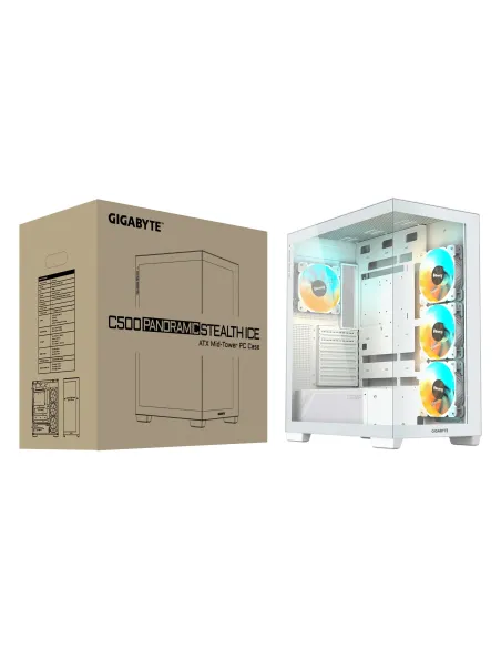 GIGABYTE C500 PANORAMIC STEALTH Midi Tower Blanco