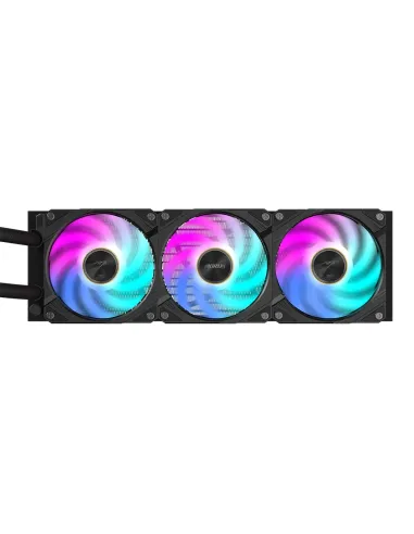 GIGABYTE AORUS WATERFORCE X II 360 Refrigerador de CPU líquido AIO - 3x ventiladores ARGB de 120 mm, pantalla LCD a todo color,