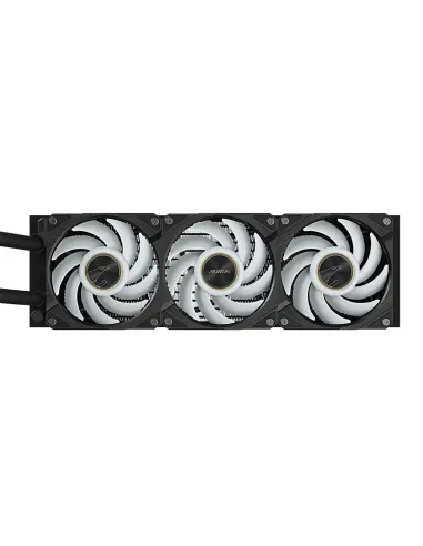GIGABYTE AORUS WATERFORCE X II 360 Refrigerador de CPU líquido AIO - 3x ventiladores ARGB de 120 mm, pantalla LCD a todo color,