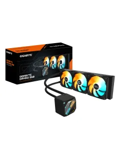GIGABYTE GAMING 360 Refrigeración Líquida para CPU - 3x120 mm Ventiladores ARGB, Mecanismo de enclavamiento deslizante,
