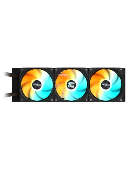 GIGABYTE GAMING 360 Refrigeración Líquida para CPU - 3x120 mm Ventiladores ARGB, Mecanismo de enclavamiento deslizante,