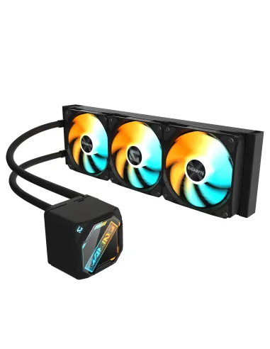 GIGABYTE GAMING 360 Refrigeración Líquida para CPU - 3x120 mm Ventiladores ARGB, Mecanismo de enclavamiento deslizante,