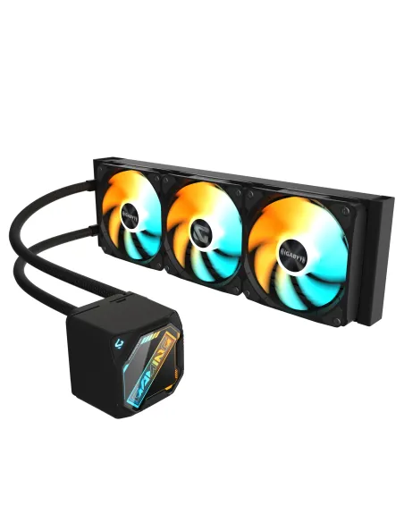 GIGABYTE GAMING 360 Refrigeración Líquida para CPU - 3x120 mm Ventiladores ARGB, Mecanismo de enclavamiento deslizante,