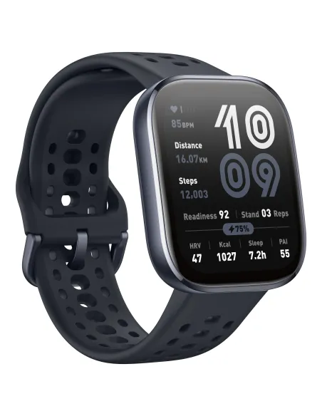 Amazfit Bip 6 Black 5 cm (1.97") AMOLED Digital 390 x 450 Pixeles Pantalla táctil Negro GPS (satélite)