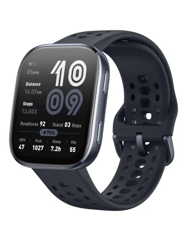 Amazfit Bip 6 Black 5 cm (1.97") AMOLED Digital 390 x 450 Pixeles Pantalla táctil Negro GPS (satélite)