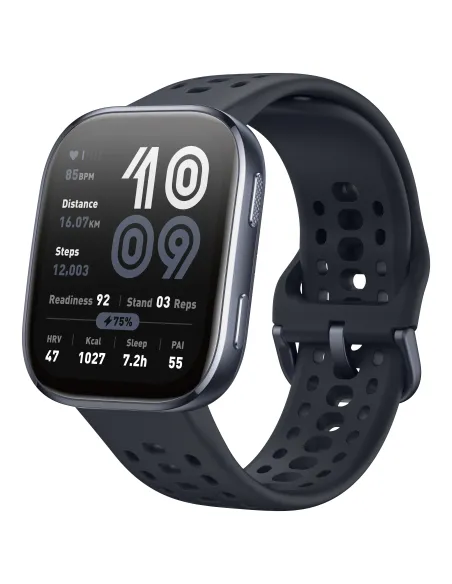 Amazfit Bip 6 Black 5 cm (1.97") AMOLED Digital 390 x 450 Pixeles Pantalla táctil Negro GPS (satélite)