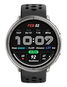 Amazfit Active 2 3,35 cm (1.32") AMOLED Digital 466 x 466 Pixeles Pantalla táctil Plata GPS (satélite)