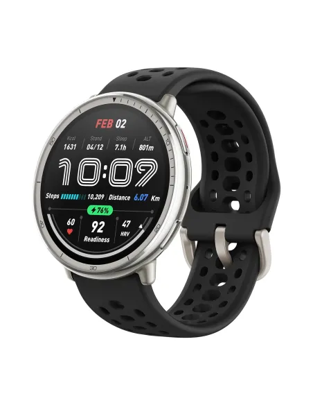 Amazfit Active 2 3,35 cm (1.32") AMOLED Digital 466 x 466 Pixeles Pantalla táctil Plata GPS (satélite)