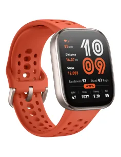 Amazfit Bip 6 Red 5 cm (1.97") AMOLED Digital 390 x 450 Pixeles Pantalla táctil Oro GPS (satélite) 2