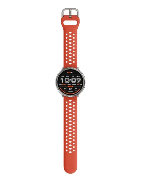Amazfit W2433EU1N Relojes inteligentes y deportivos 3,35 cm (1.32") AMOLED Digital 466 x 466 Pixeles Pantalla táctil Plata