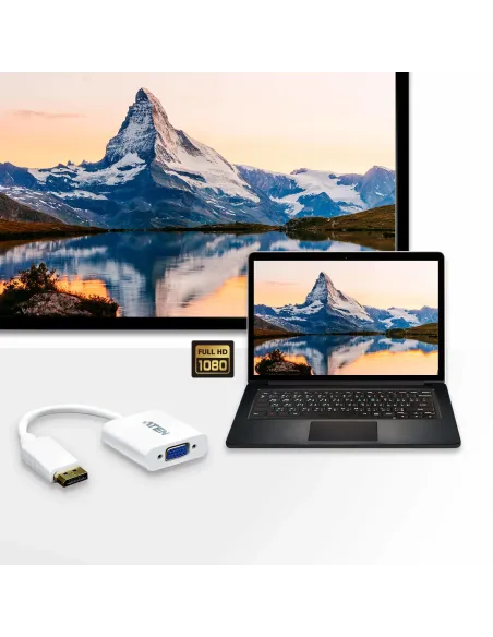 ATEN Adaptador de DisplayPort a VGA