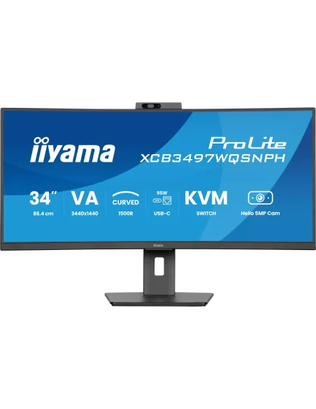 iiyama ProLite XCB3497WQSNPH-B1 pantalla para PC 86,4 cm (34") 3440 x 1440 Pixeles UltraWide Quad HD LED Negro