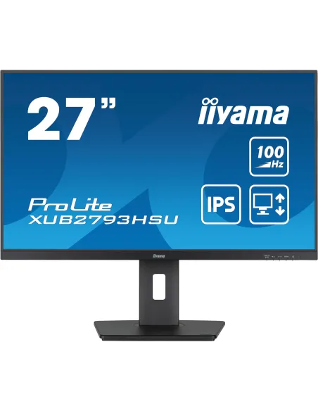 iiyama ProLite XUB2793HSU-B7 pantalla para PC 68,6 cm (27") 1920 x 1080 Pixeles Full HD LED Negro iiyama ProLite XUB2793HSU-B7 pantalla para PC 68,6 cm (27") 1920 x 1080 Pixeles Full HD LED Negro