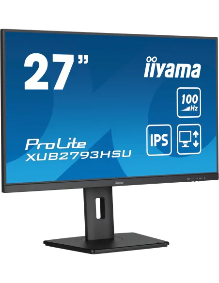 iiyama ProLite XUB2793HSU-B7 pantalla para PC 68,6 cm (27") 1920 x 1080 Pixeles Full HD LED Negro iiyama ProLite XUB2793HSU-B7 pantalla para PC 68,6 cm (27") 1920 x 1080 Pixeles Full HD LED Negro