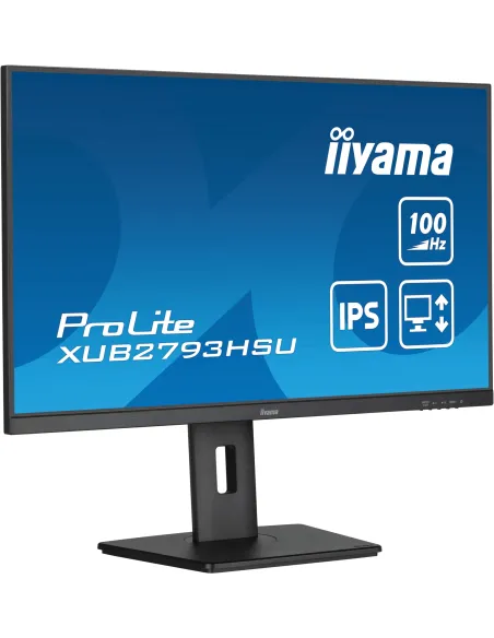 iiyama ProLite XUB2793HSU-B7 pantalla para PC 68,6 cm (27") 1920 x 1080 Pixeles Full HD LED Negro iiyama ProLite XUB2793HSU-B7 pantalla para PC 68,6 cm (27") 1920 x 1080 Pixeles Full HD LED Negro