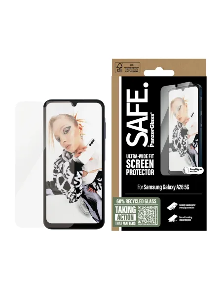 PanzerGlass SAFE. by ® Screen Protector Samsung Galaxy A26 5G | Ultra-Wide Fit w. Aligner Protector de pantalla 1 pieza(s)