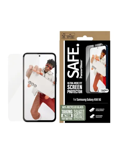PanzerGlass SAFE. by ® Screen Protector Samsung Galaxy A56 5G | Ultra-Wide Fit w. Aligner Protector de pantalla 1 pieza(s)