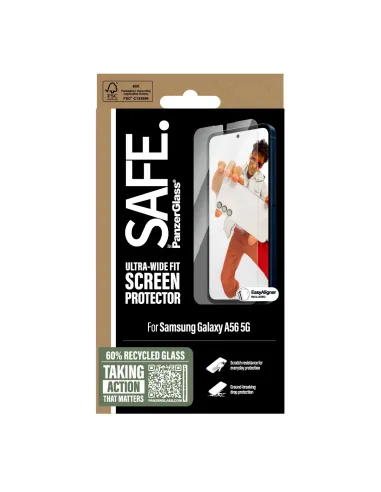 PanzerGlass SAFE. by ® Screen Protector Samsung Galaxy A56 5G | Ultra-Wide Fit w. Aligner Protector de pantalla 1 pieza(s)