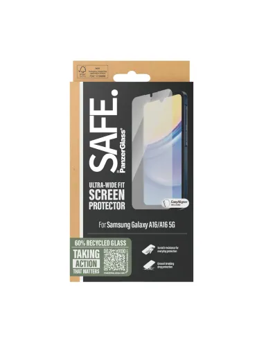 PanzerGlass SAFE. by ® Screen Protector Samsung Galaxy A16 | A16 5G | Ultra-Wide Fit Protector de pantalla 1 pieza(s)