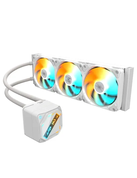 GIGABYTE GAMING 360 ICE Refrigeración Líquida para CPU - 3x120 mm Ventiladores ARGB, Mecanismo de enclavamiento deslizante,
