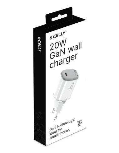 Celly UPTC1USBC20WWH cargador de dispositivo móvil Micrófono, Smartphone, Reloj inteligente, Tableta, Teléfono Blanco USB