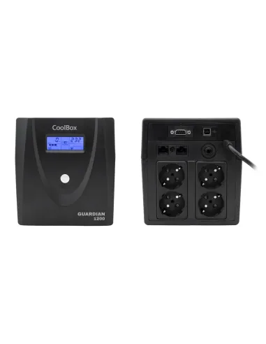 CoolBox Guardian 3 LCD 1200VA sistema de alimentación ininterrumpida (UPS) Línea interactiva 1,2 kVA 720 W 4 salidas AC