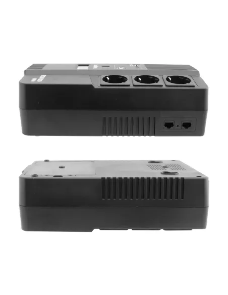 CoolBox Scudo 3 LCD 800VA sistema de alimentación ininterrumpida (UPS) Línea interactiva 0,8 kVA 480 W 6 salidas AC